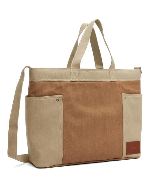 A.P.C. Brown Tan & Jardin Tote