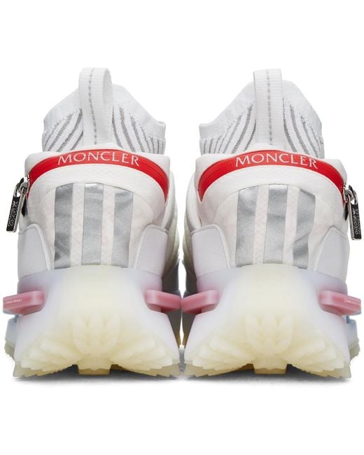 Moncler Genius White Adidas Originals Nmd Runner Stretch Jersey-trimmed Quilted Gore-textm High-top Sneakers