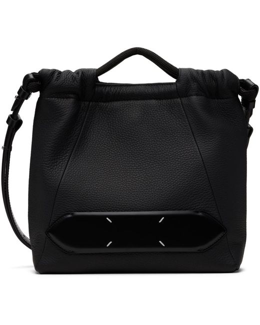 Maison Margiela Black Soft 5Ac Drawstring Small Bag for men