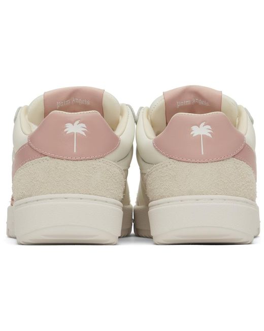 Palm Angels Black White & Pink Palm Beach University Sneakers