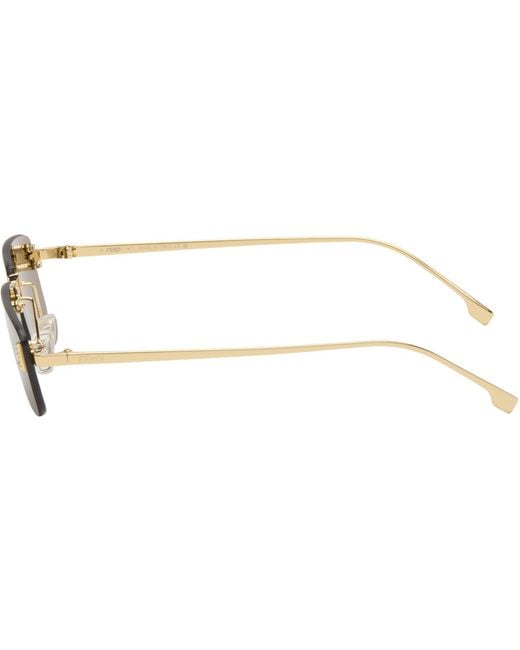 Fendi Brown First' Crystal Sunglasses for men