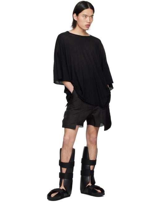 【Rick Owens】Splint ロングカーフスキンサンダル Rick Owens Splint Sandals in Black for Men | Lyst