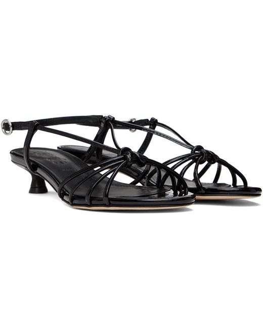 Sandales À Petit Talon Rhonda Noires Aeyde en coloris Black