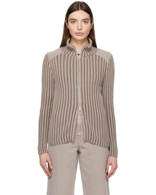 Our Legacy Brown Taupe Classic Cardigan