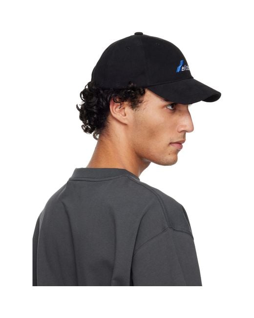 we11done Black Wd Logo Cap for men