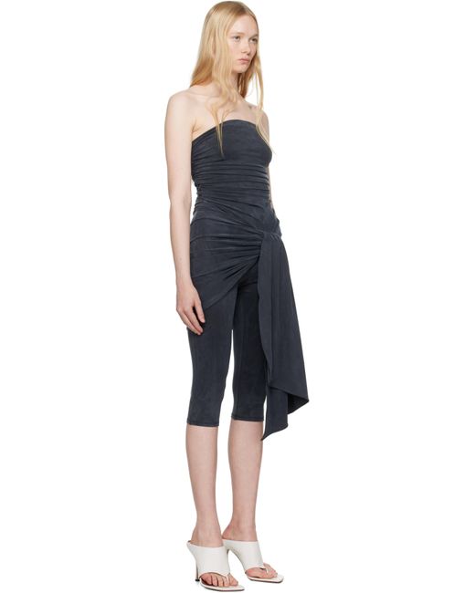 Alexander Wang グレー Pre-Styled ラップ キャットスーツ Black
