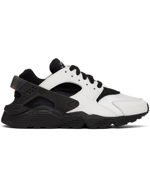 Nike Black & White Air Huarache Sneakers for men