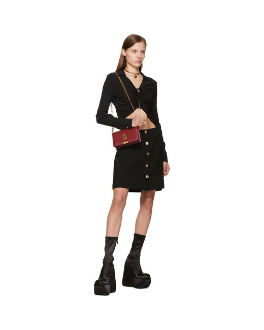 Versace Black Triplatform Boots