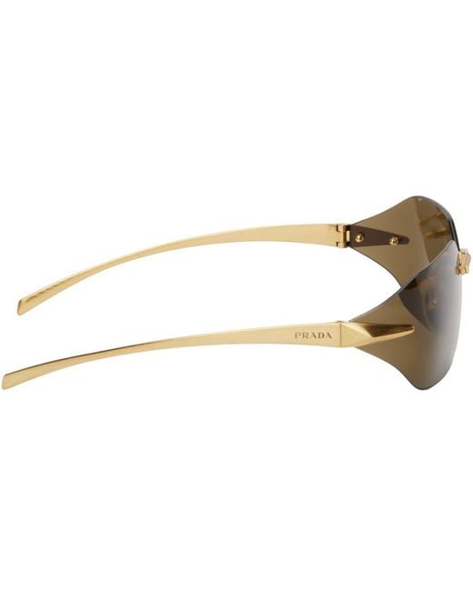 Prada Black Gold Runway Sunglasses