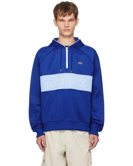 Lacoste half zip hoodie sale