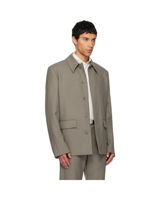Rier Black Wool Jacket for men