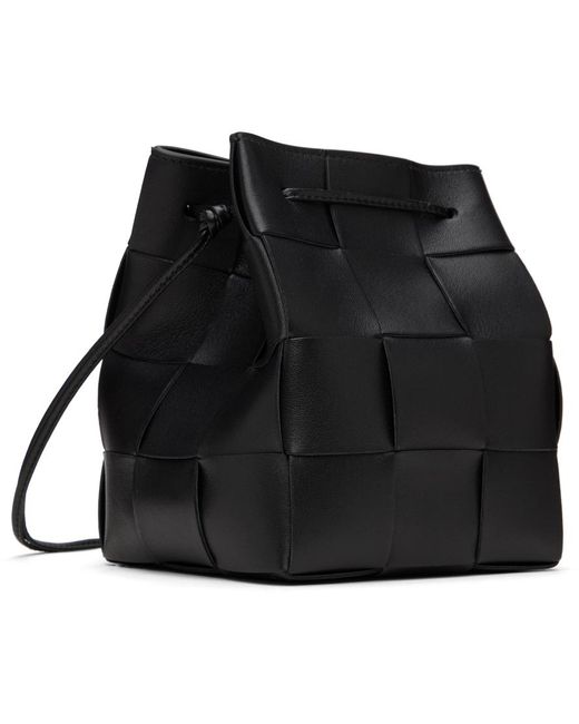 Bottega Veneta Black Small Cassette Cross-body Bucket Bag