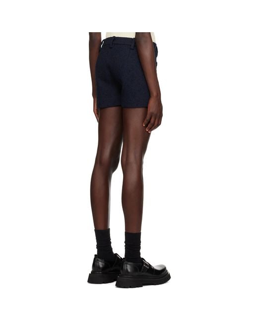 AMI Blue Mini Shorts
