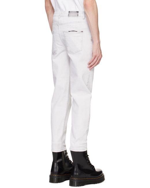 Ksubi White Gray Bullet Habits Jeans for men