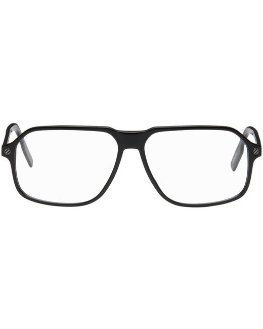 Zegna Black Square Glasses for men