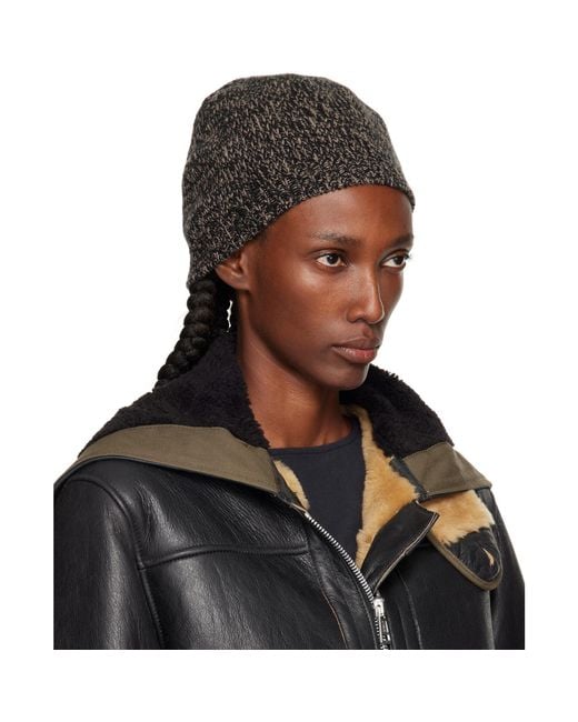 Our Legacy Black Classic Beanie