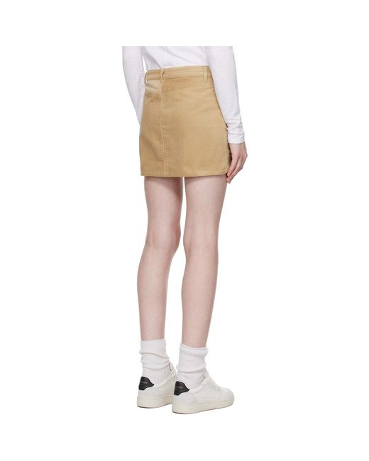 A.P.C. Black Mini-Jupe Miniskirt