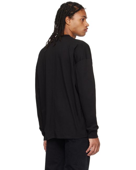 The Row Black Drago Long Sleeve T-shirt for men