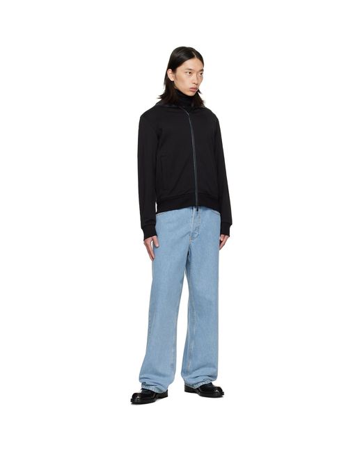 Moncler Black Zip Up Cardigan Jacket for men