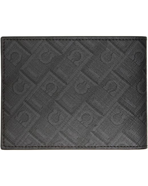 Ferragamo Gray Monogram' Wallet for men