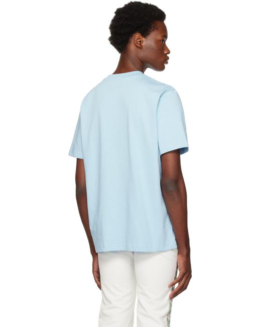 Casablancabrand Blue Tennis Club Icon T-Shirt for men