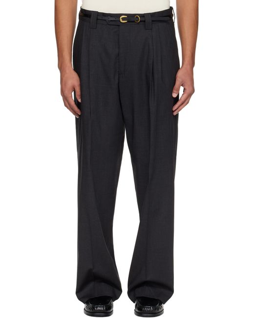 mfpen Black Classic Trousers for men