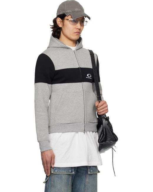 Balenciaga Black Technical Jersey Hoodie for men