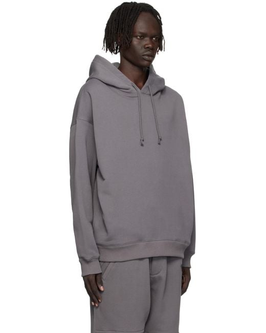 Y-3 Black Graphic Hoodie for men
