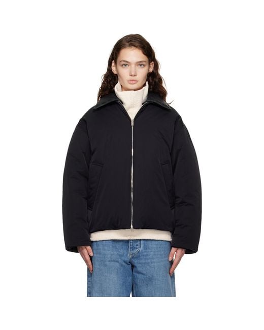 Bottega Veneta Black Tech Nylon Down Jacket