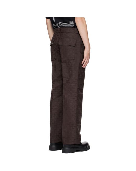 Ferragamo Black Monogram Trousers for men