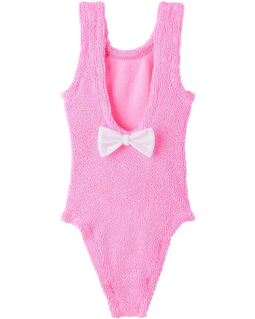 Hunza G Pink Baby Alva One-Piece Swimsuit