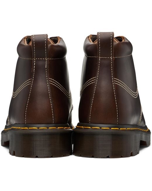 Dr. Martens Black Leather Lowell Chukka Boots for men