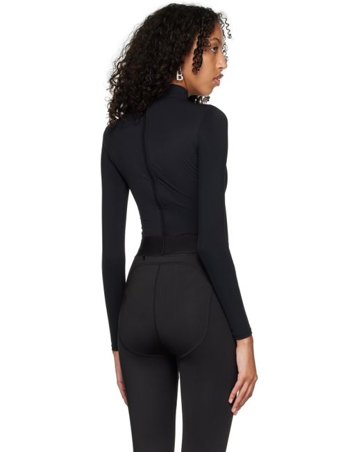 Balenciaga Black Printed One-piece Swimsuit