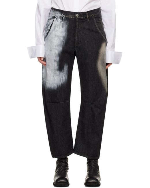 Y's Yohji Yamamoto Black Gusseted Jeans
