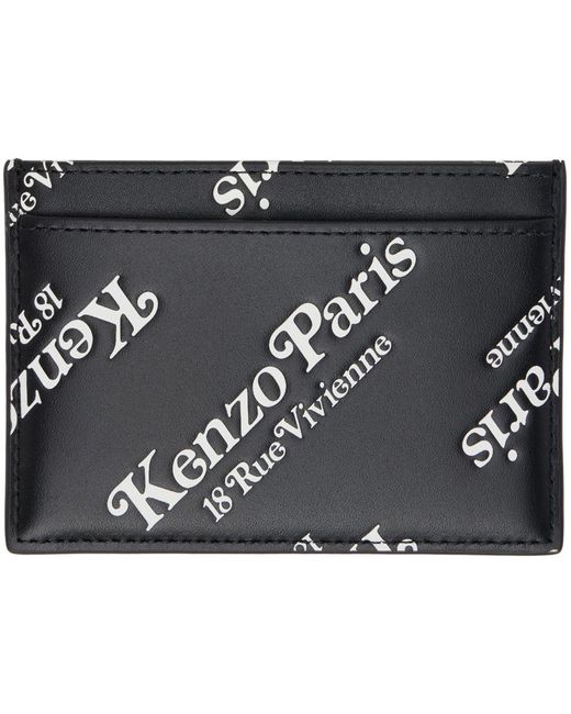 Porte-cartes noir à motif à logo KENZO pour homme en coloris Black