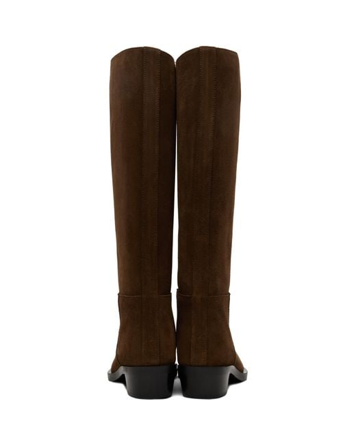 Proenza Schouler Brown Bronco Tall Boots