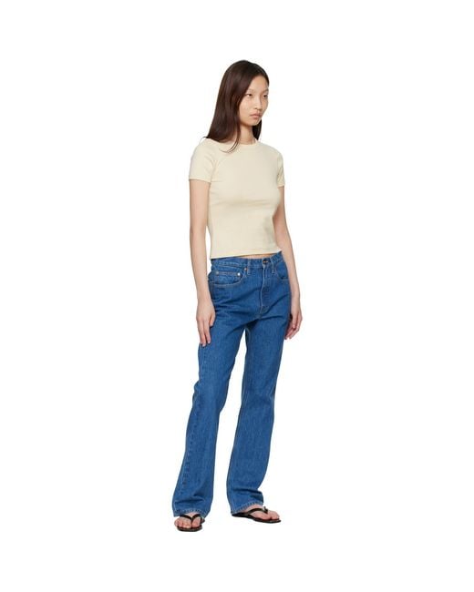 Flore Flore Blue Off- Car T-Shirt