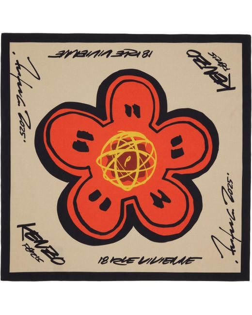KENZO Paris Futura 2000 Edition Bandana Scarf in Red Lyst UK