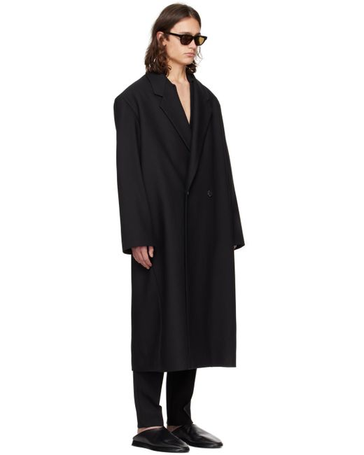 Fear Of God Black Double-Breasted Coat for men