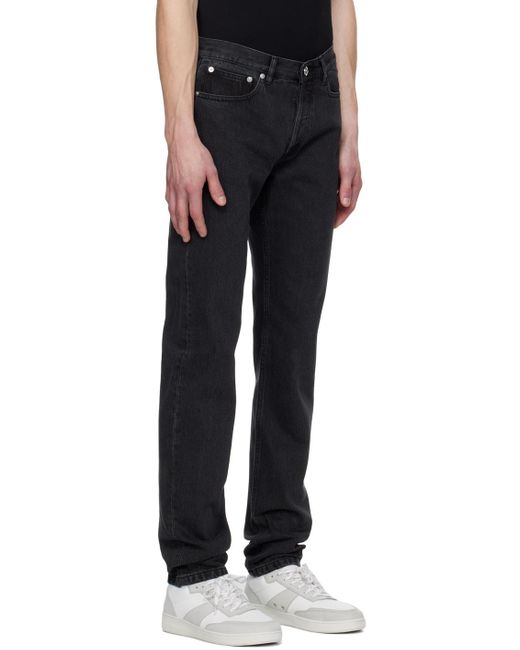 A.P.C. . Black Petit New Standard Jeans for men