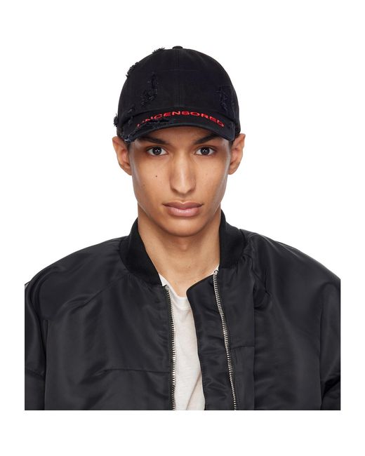 MATIERES FECALES Black 'Uncensored' Cap for men