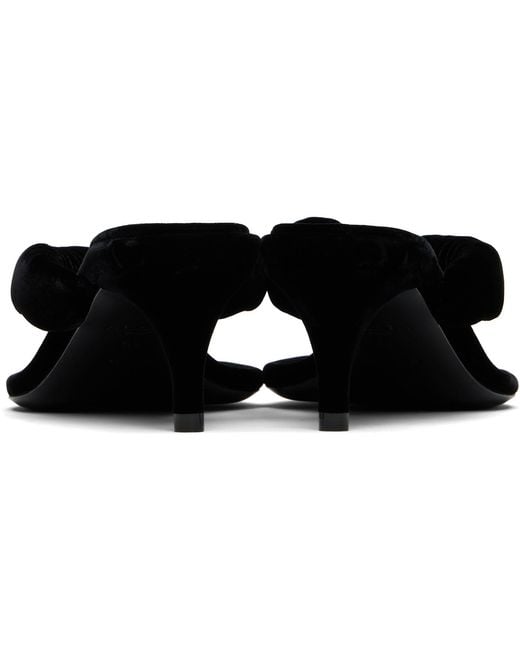 Alaïa Black Alaïa Velvet Mule