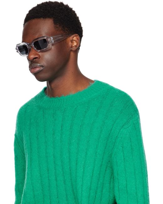 A Better Feeling Black Transparent Bolu Sunglasses for men