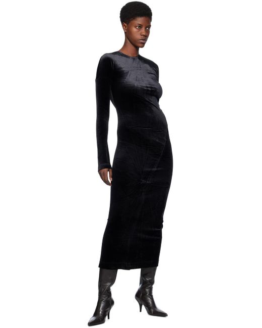 Totême  Toteme Black Twisted Midi Dress