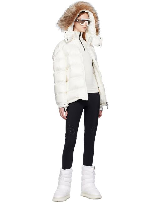 Moncler ホワイト Mairefur ダウンジャケット Black