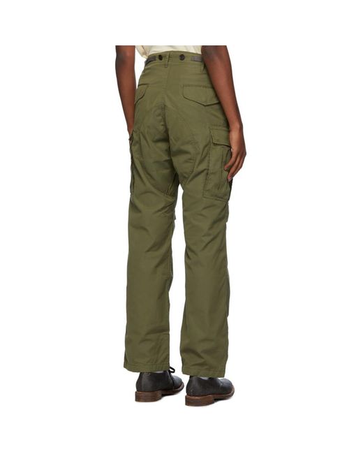 Visvim Cotton Green Jumbo Eiger  Sanction Cargo  Pants  for 