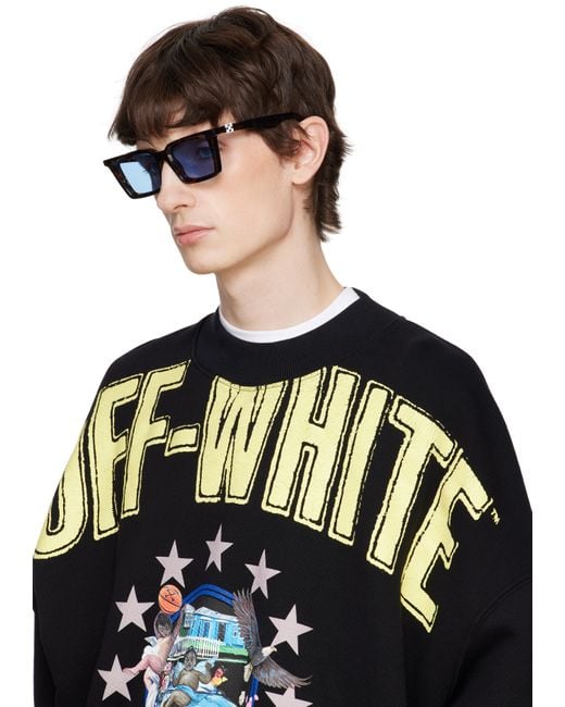メンズ Off-White c/o Virgil Abloh ブラウン＆ブラック Dalton サングラス Black