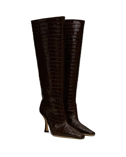 Staud Black Brown Cami Boots