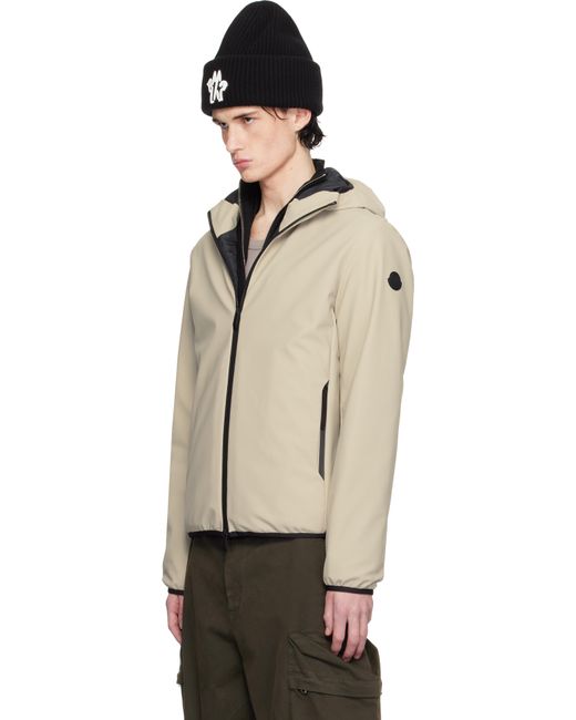 メンズ Moncler ベージュ Chalves ダウンジャケット Black