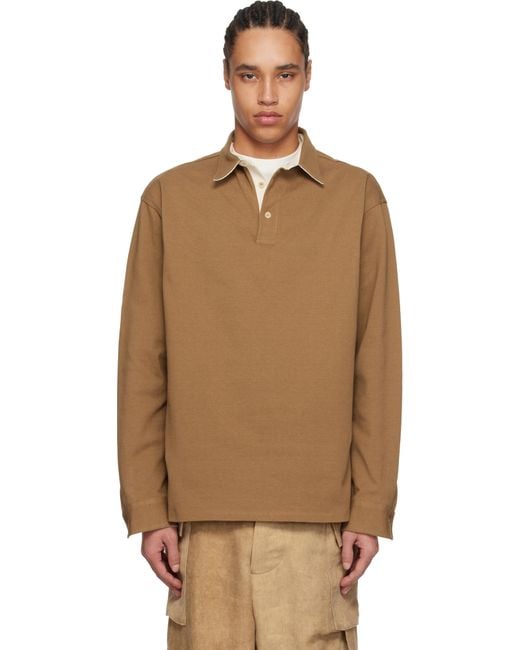 colbo Brown Rugby Polo for men